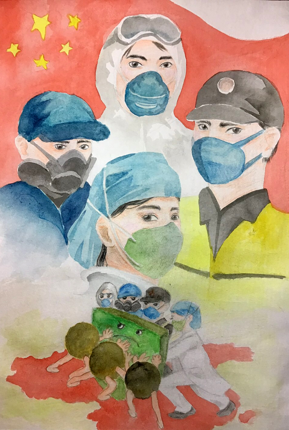 《致敬》 施怡文  广州市美术中学 高一（3）班.jpg