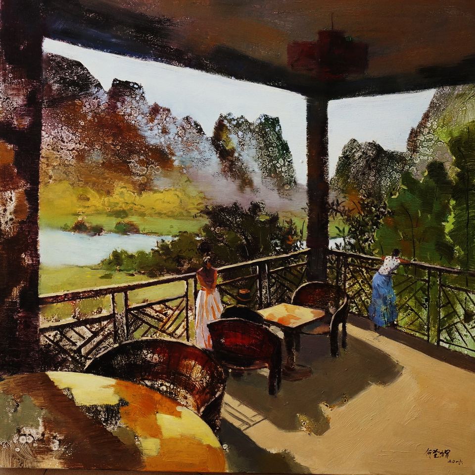 楼上的风景-油画-80-80cm，2016年_调整大小.jpg