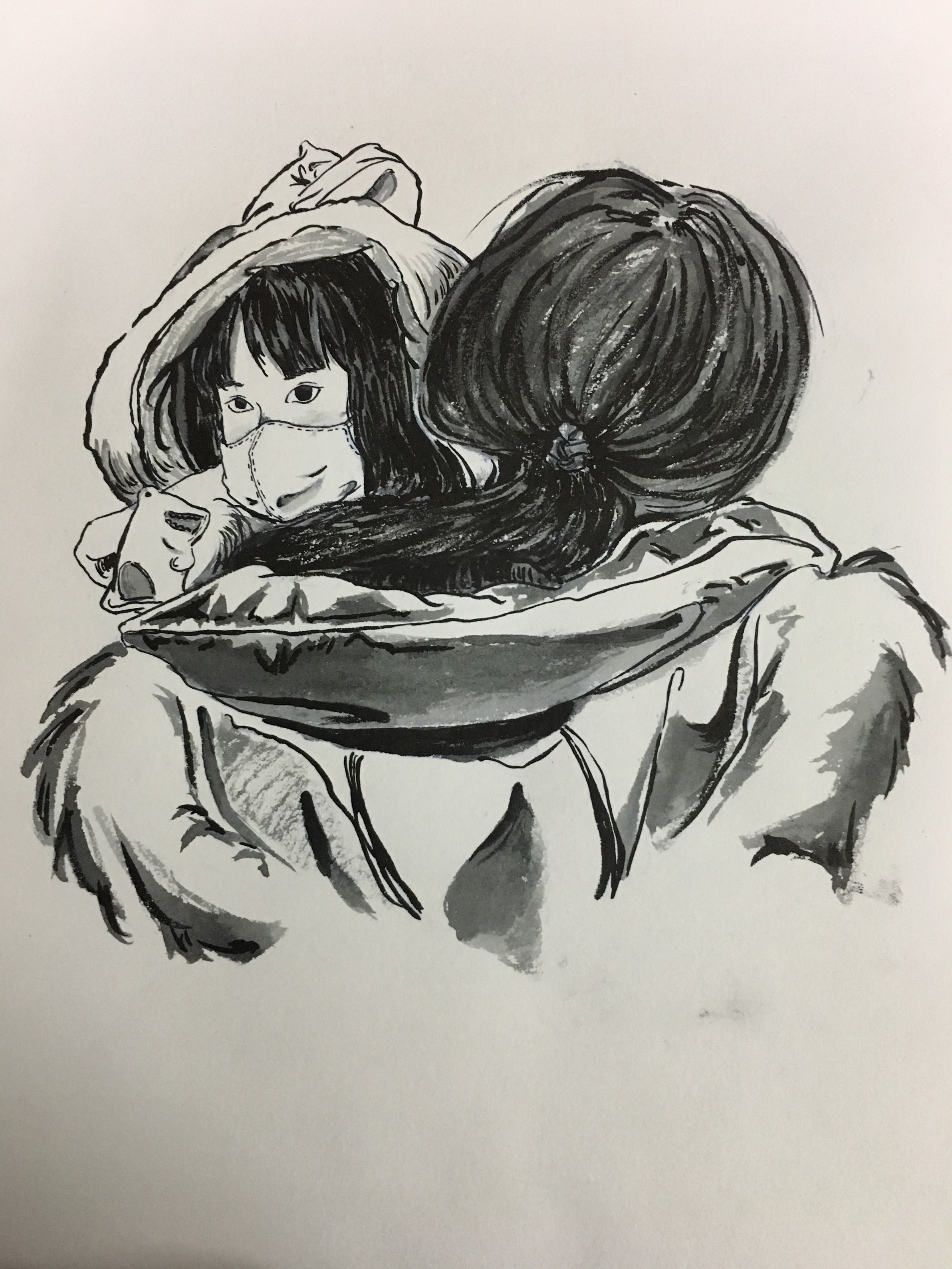 《侯车》 杨澜  广州市美术中学高二（2）班.jpg